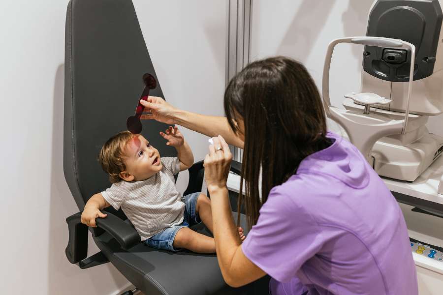 Toddler Getting an Eye Exam