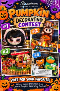 Signature Eye Care - Pumpkin Decorating Contest Poster